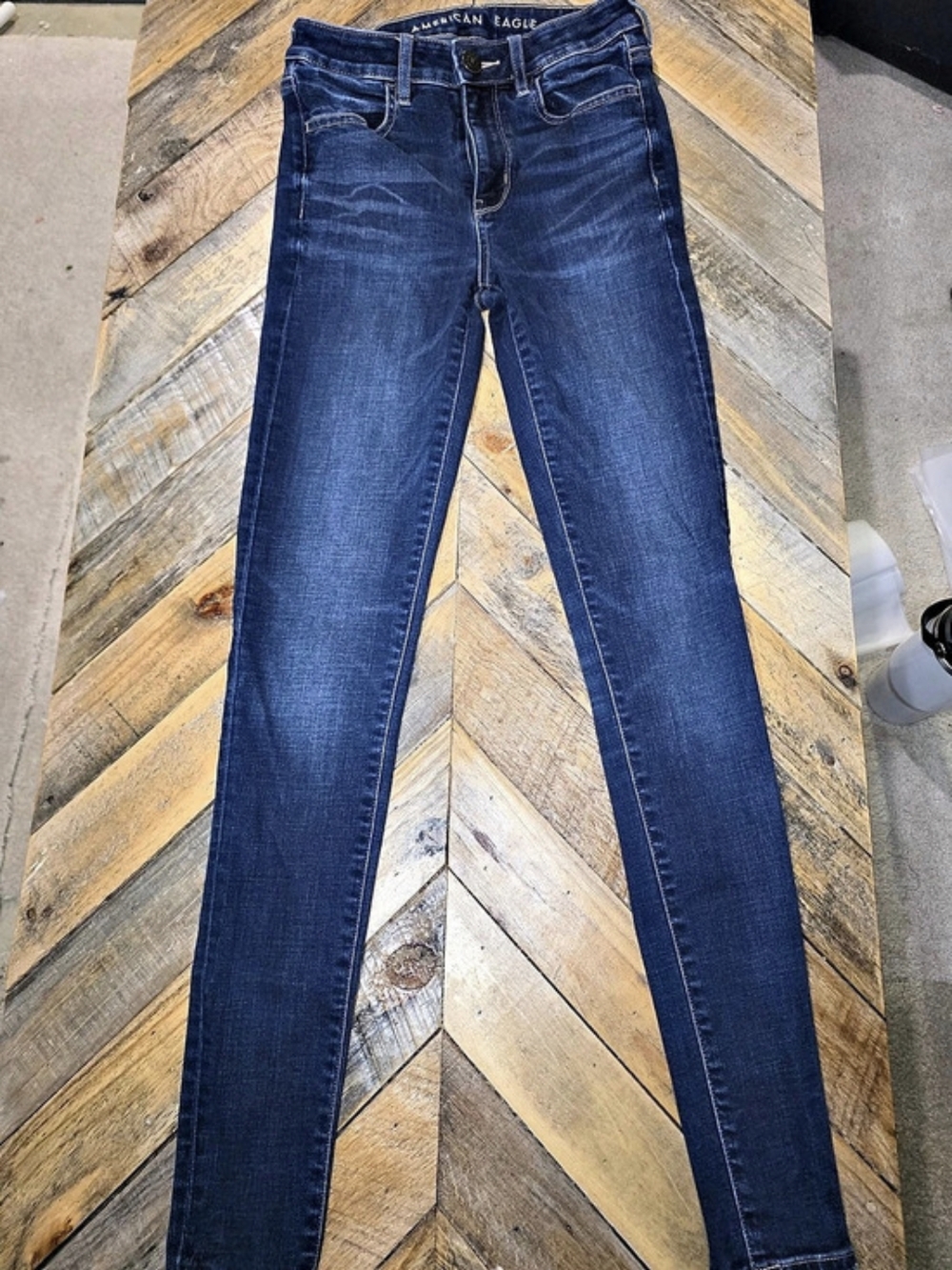 American Eagle Super Stretch Blue Size 2 Long